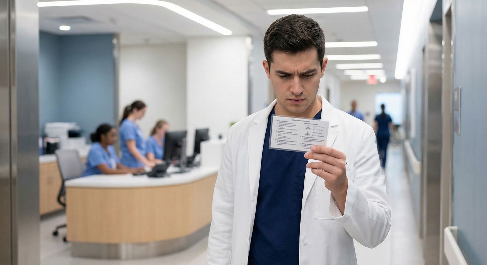 Resident physician sitting across from a mental health professional in a private office -  for Ethics of Dual Roles: When You