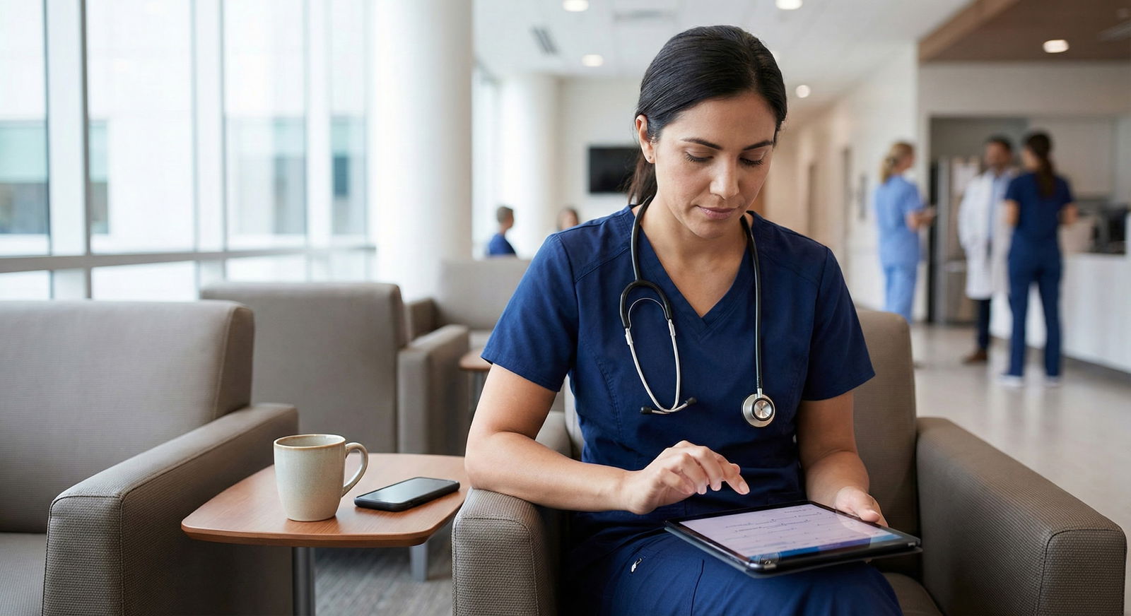 Resident reviewing list of interview invites on tablet -  for If I Add Programs Later, Do They See My Original ERAS Submissio