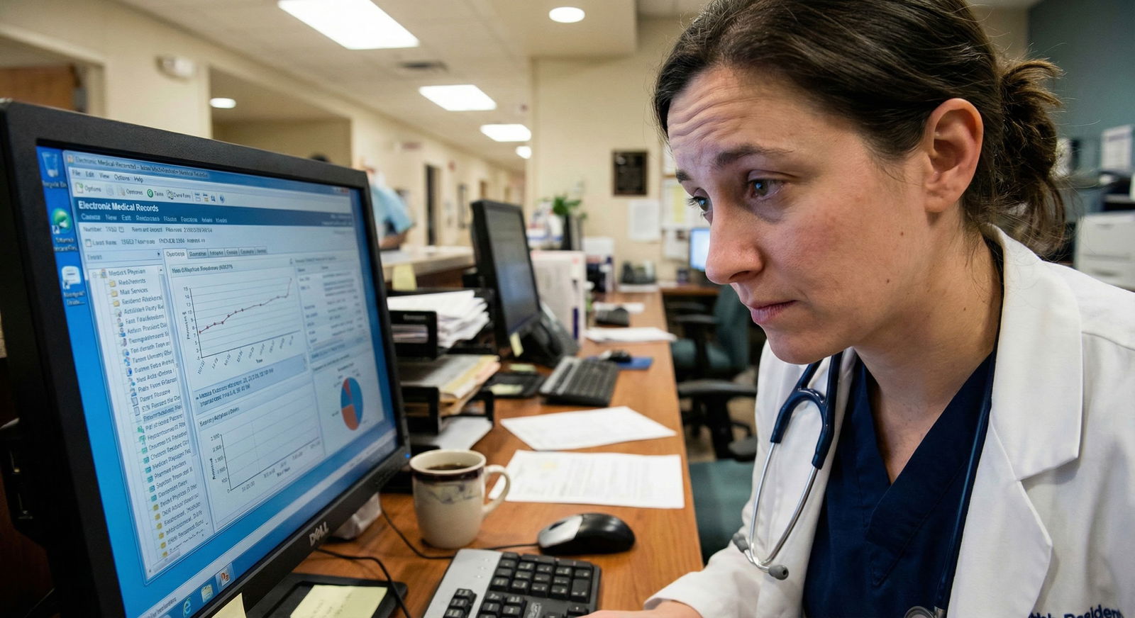 Resident reviewing medical student evaluations -  for Afraid My Personality Doesn’t Shine on Rounds—Can I Still Stand Out?