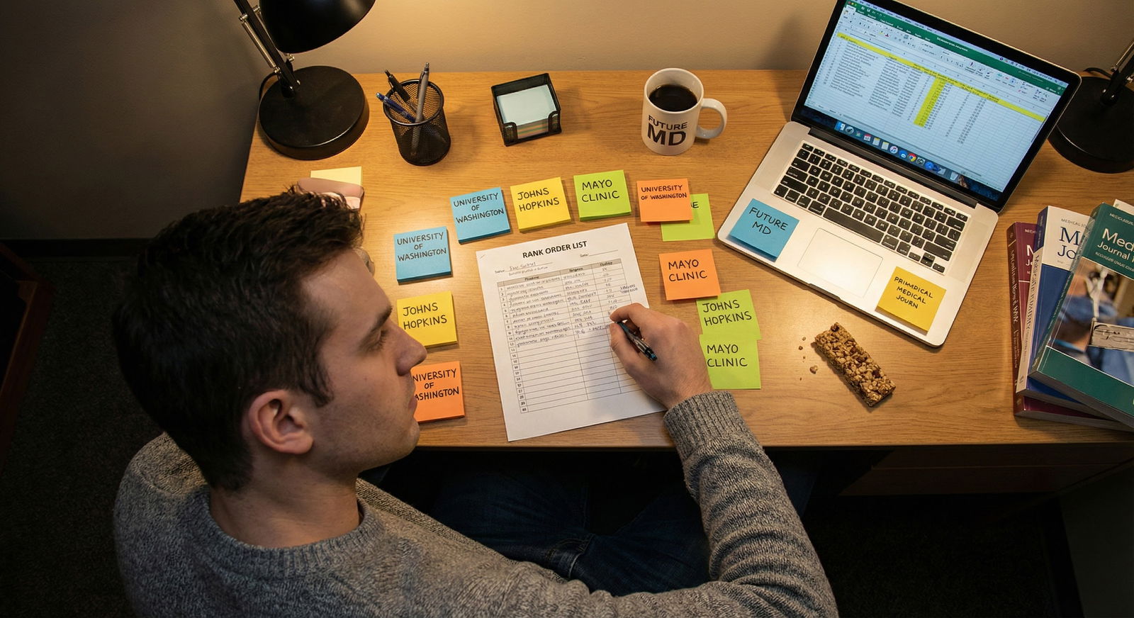 Residents walking through a hospital corridor discussing training -  for Should I Rank Every Program I Interviewed At? A Clea