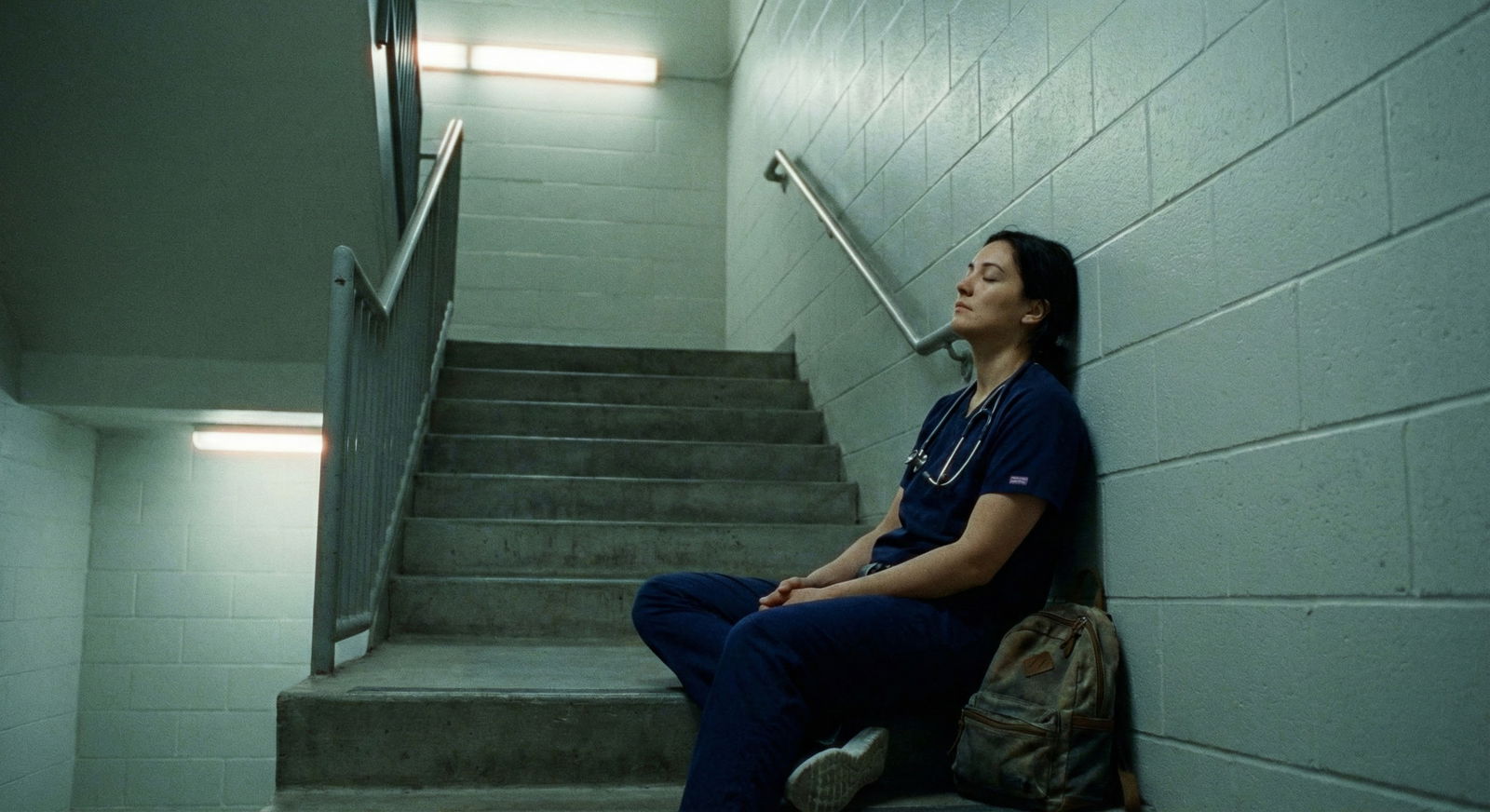 Resident trying to sleep during the daytime between night shifts -  for Optimizing Short ‘Anchor Sleep’ Blocks Around Night F