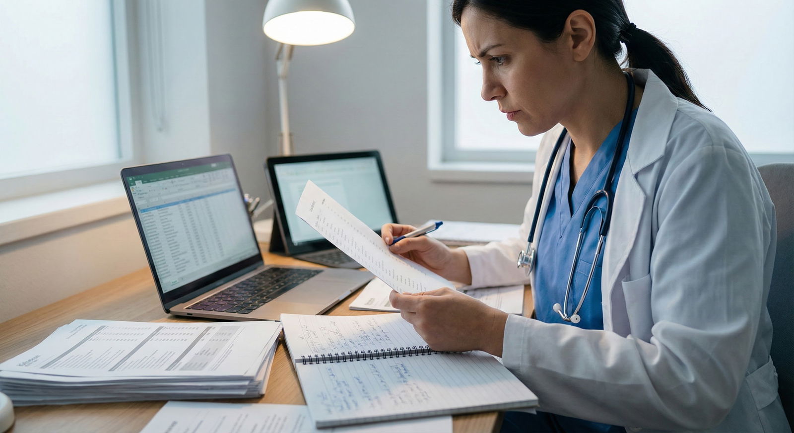 Resident weighing different residency program options with data and notes -  for Conflicting Priorities? A Weighted Scoring T