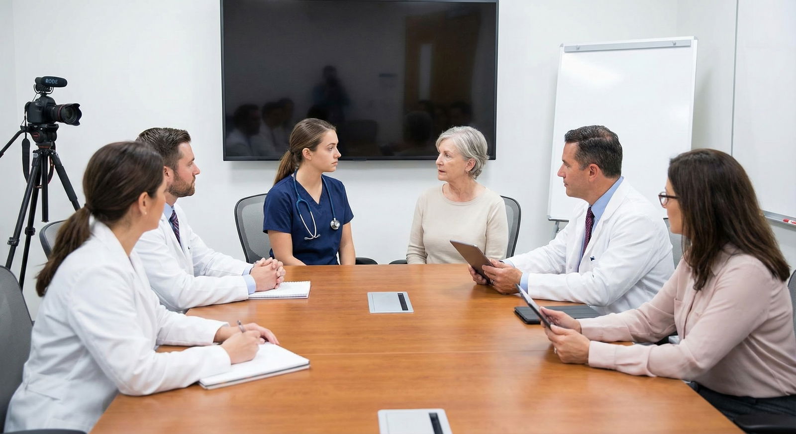 Patient with emotional support dog sitting calmly in waiting room -  for How to Handle Requests for Emotional Support Animal