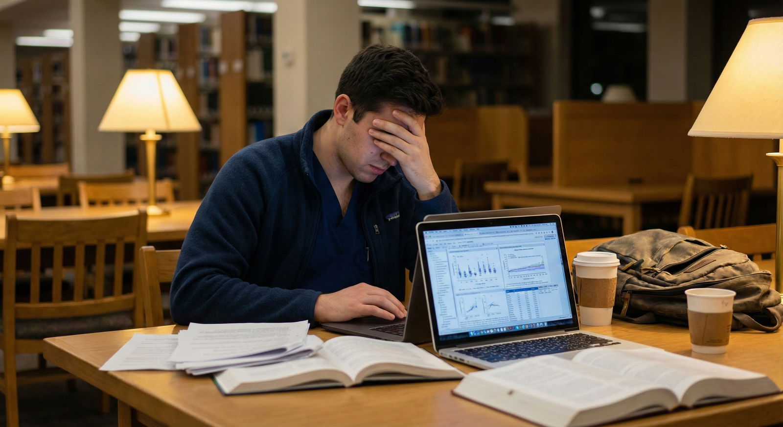 Residency program director reviewing MD-PhD candidate files -  for Dual‑Degree (MD/PhD) Applicants: Positioning Heavy Researc