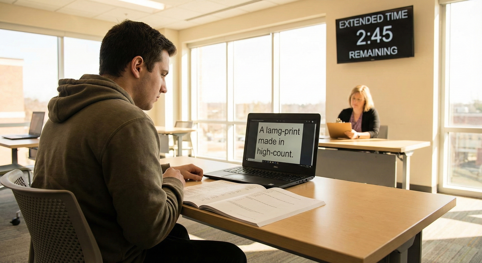 Exam Performance Data Before and After Receiving Testing Adjustments