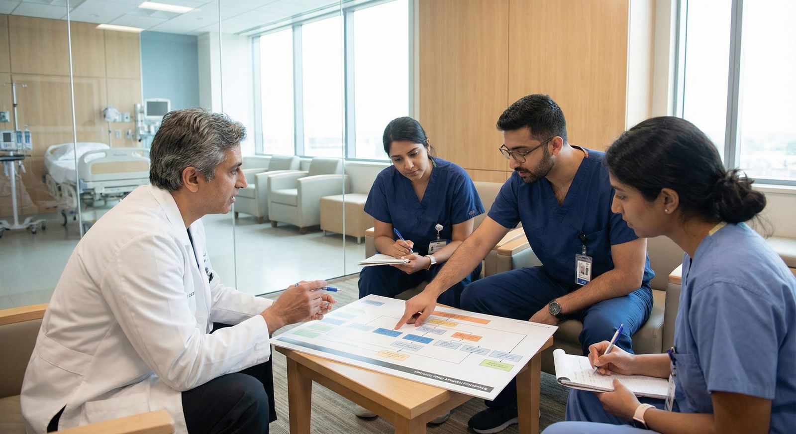 Team-based teaching session around clinical pathway -  for Mastering Management Algorithms: How Boards Test Clinical Pathways